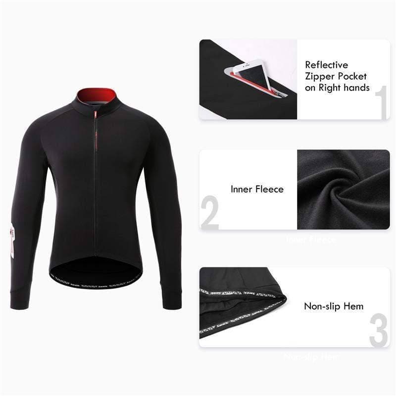 Santic Jiabaily III Men's Winter Jersey Santic